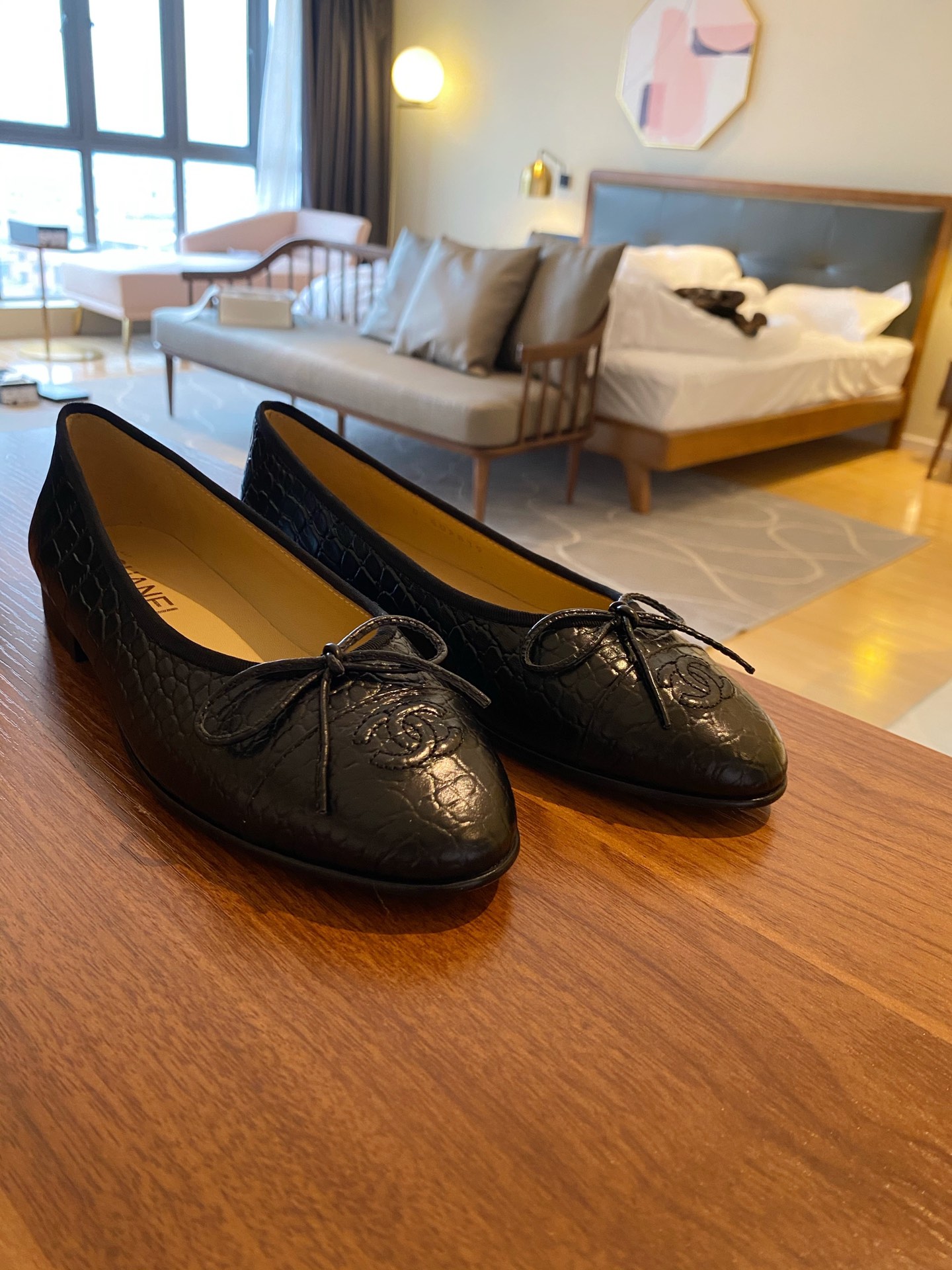 Chanel Ballerinas Fabric & Grosgrain 7 - vstockx