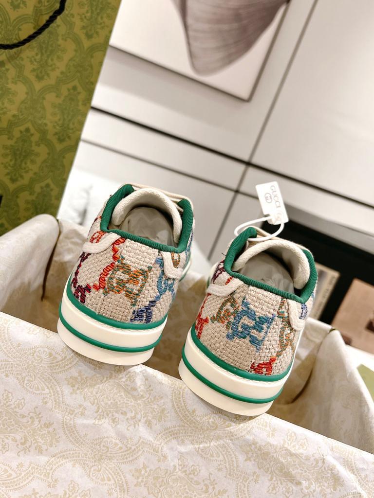 Gucci Tennis 1977 GG Logo White Multi - vstockx