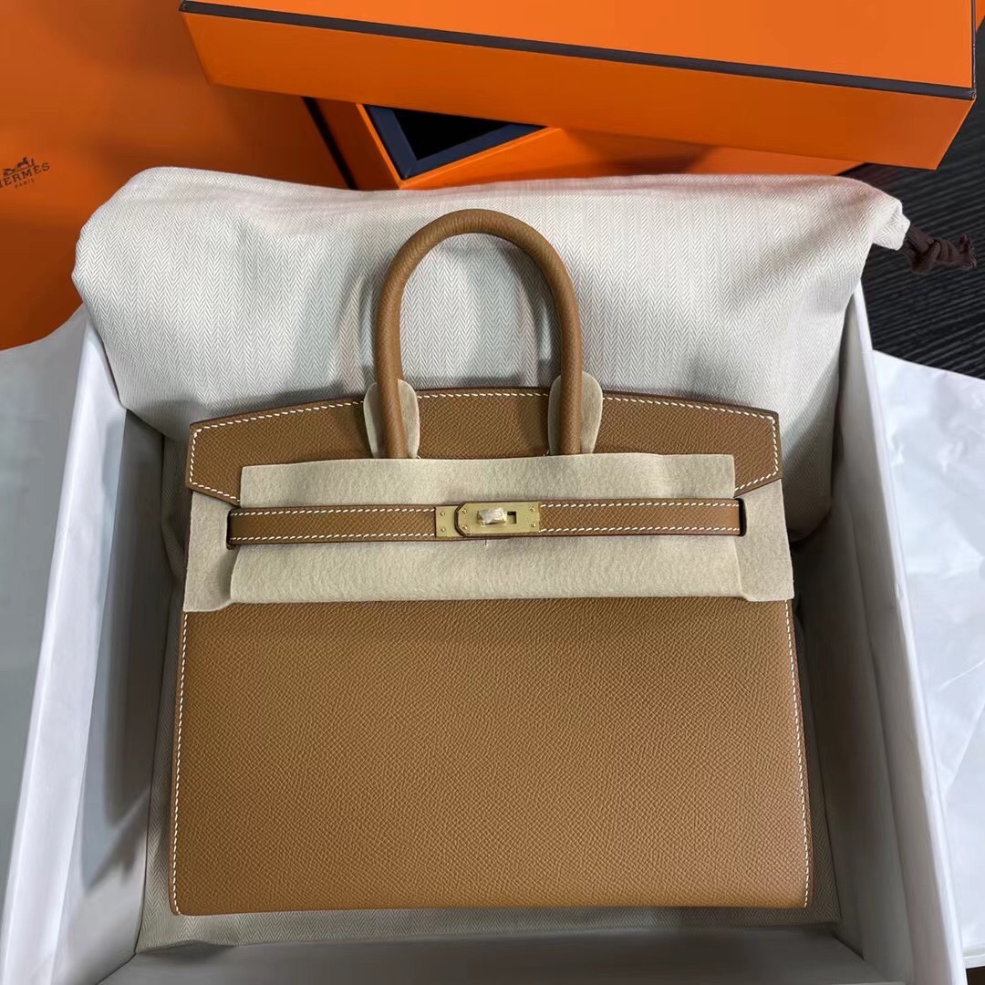 Handbags Hermes Birkin Sellier size:25 cm - vstockx