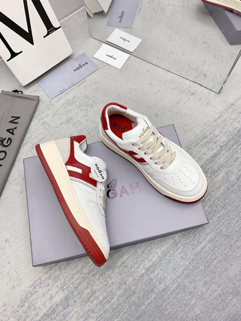Hogan H630 White Red Grey - vstockx