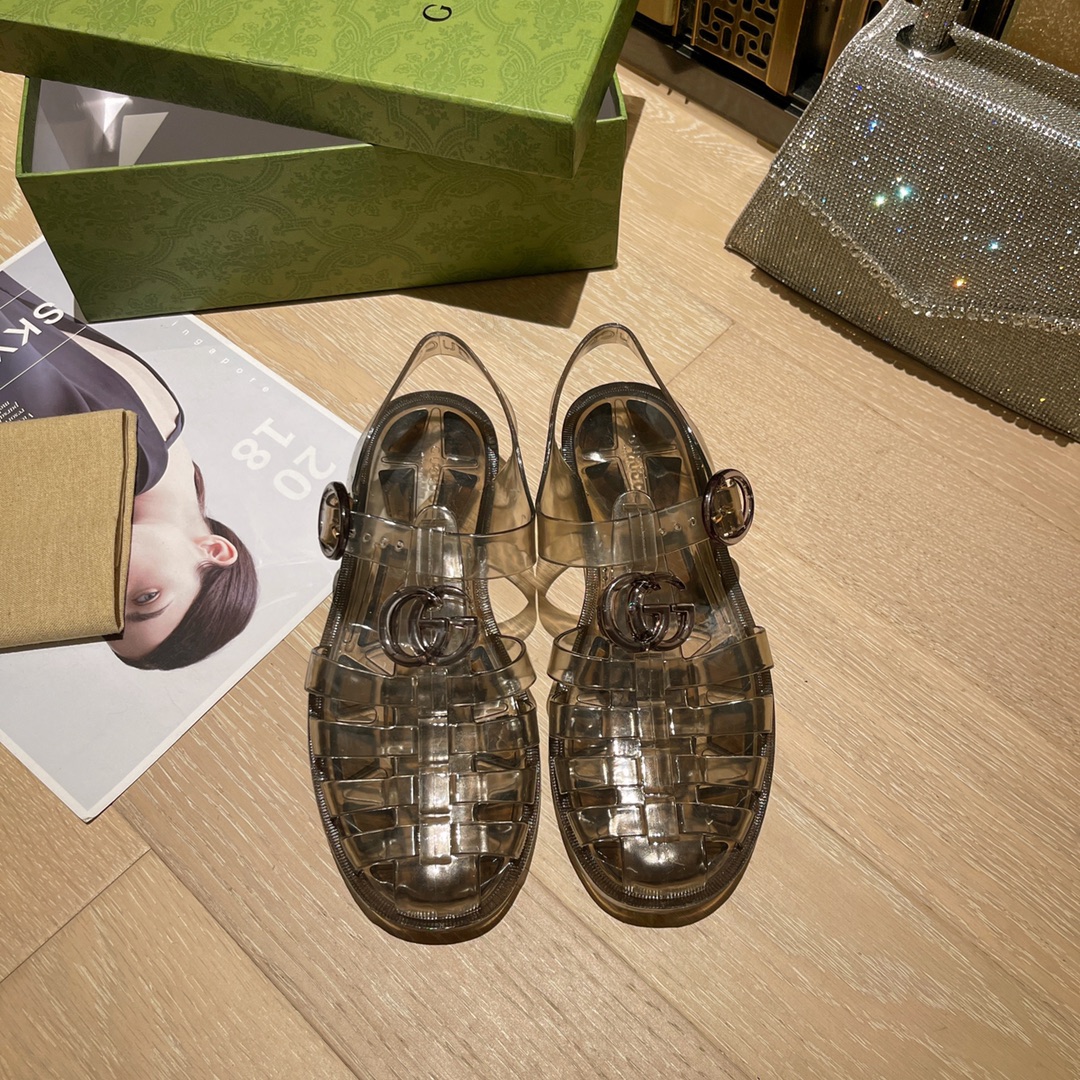 Gucci Women's sandal with Double G Women 11 - vstockx