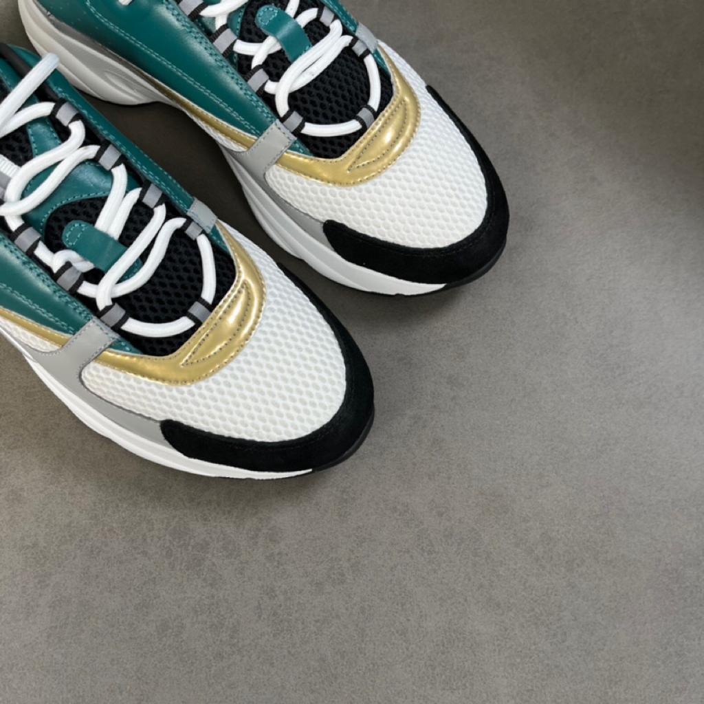 Dior B22 White Black Green Gold - vstockx