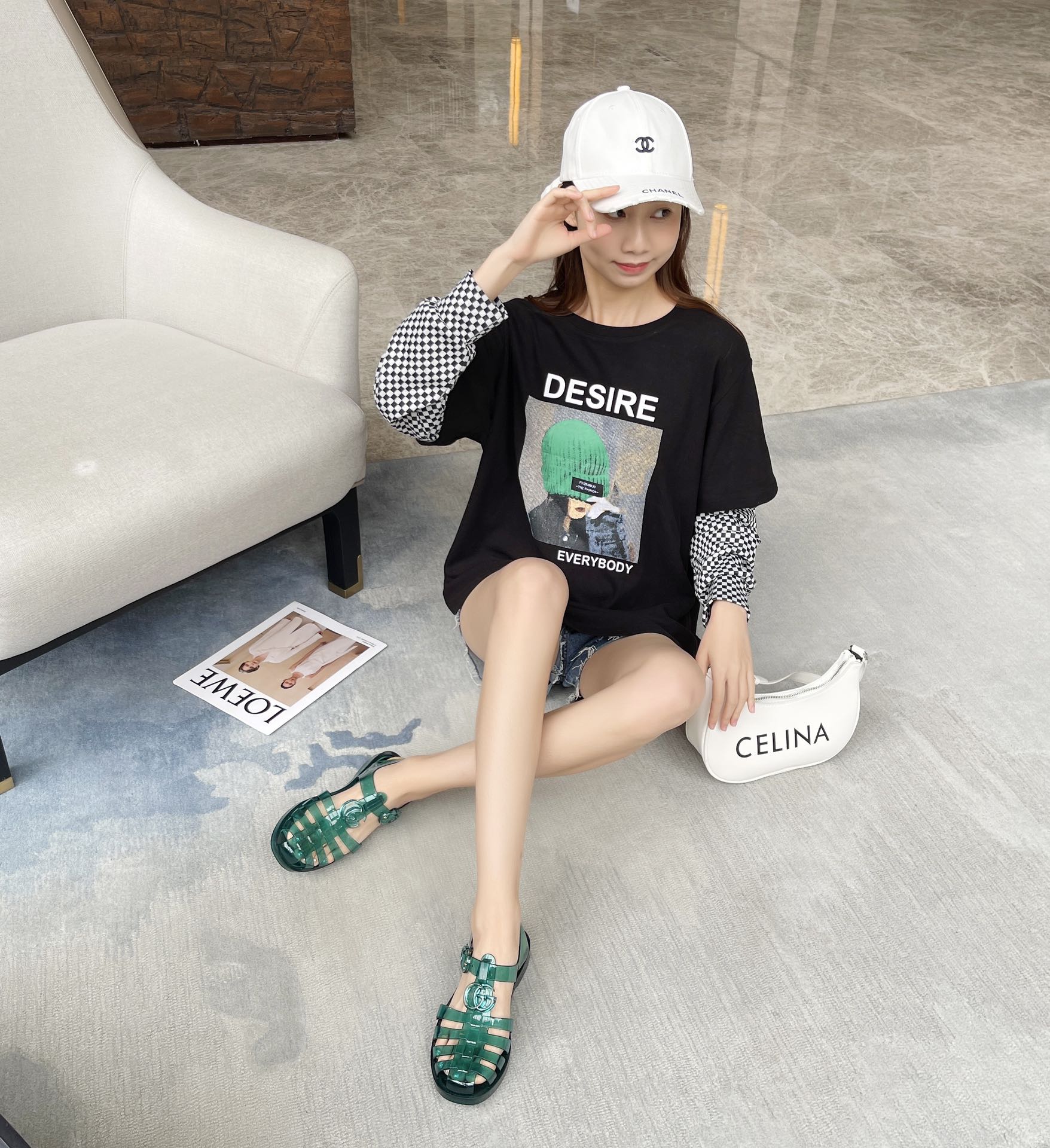 Gucci Women's sandal with Double G Women 11 - vstockx