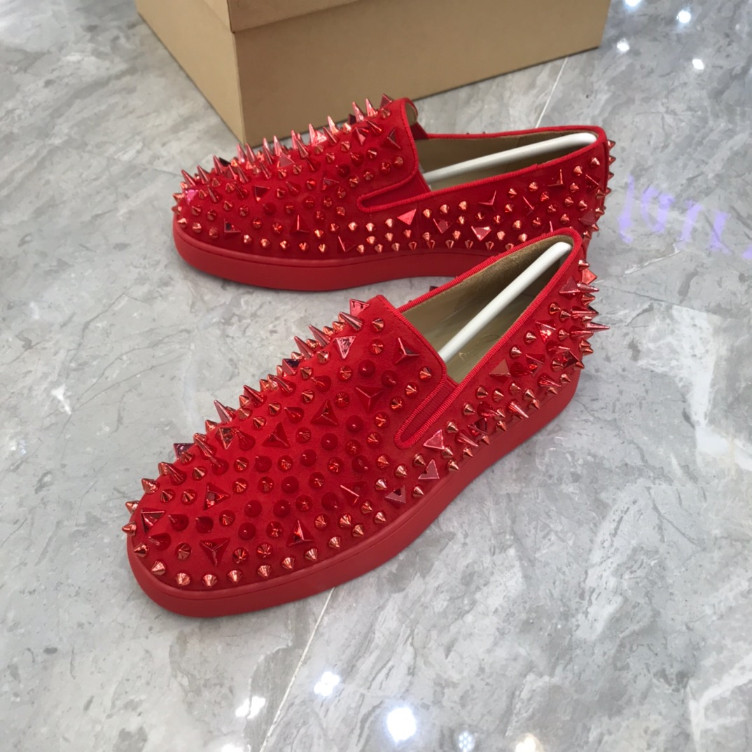 Christian Louboutin Louis Junior Spikes Orlato Flat Sneakers 64 - vstockx