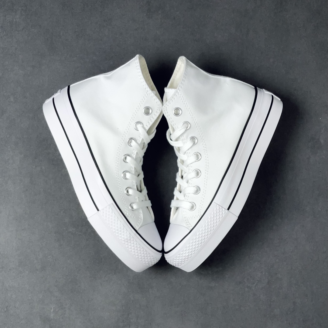 Converse Chuck Taylor All-Star Hi Platform White Black (W) - vstockx
