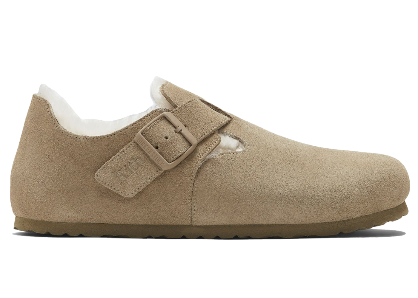 Birkenstock London Shearling Kith Faded Khaki - vstockx