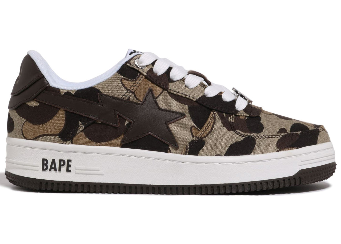 A Bathing Ape Bape Sta Cookie Camo 2 Brown - vstockx