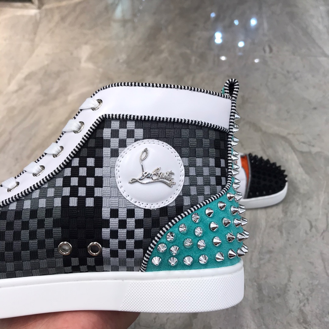 Christian Louboutin Louis Junior Spikes Orlato Flat Sneakers 27 - vstockx