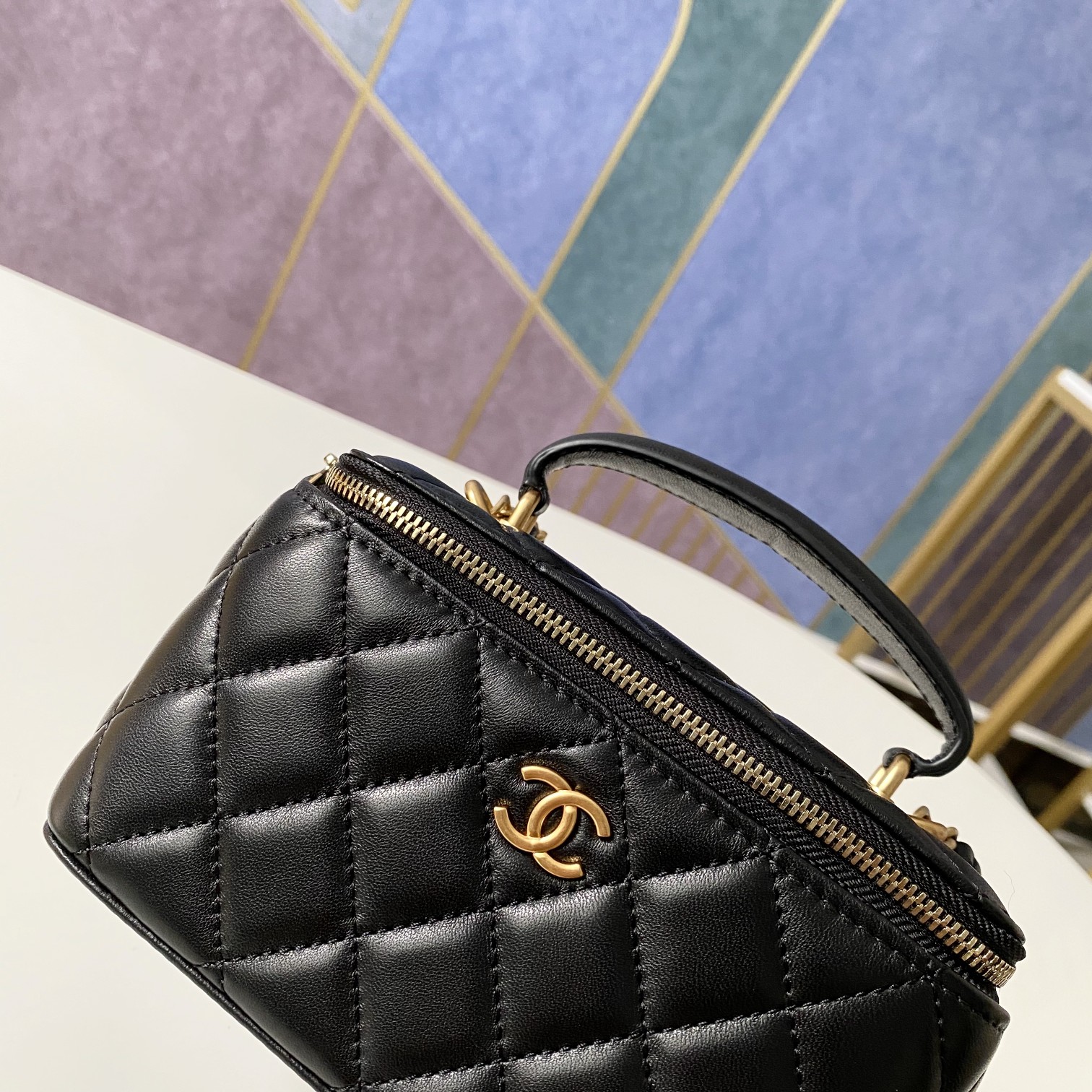 Handbag chanel 81118 sizez 9.5 17 8 cm - vstockx