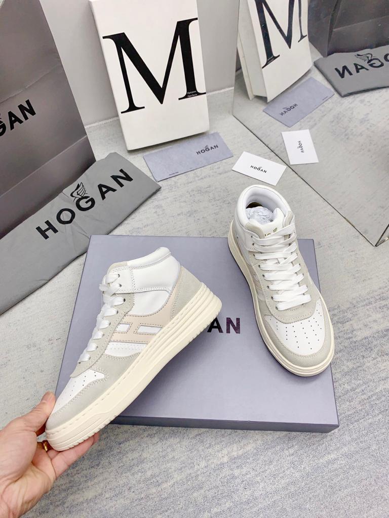 High Top Hogan H630 Silver Ivory - vstockx