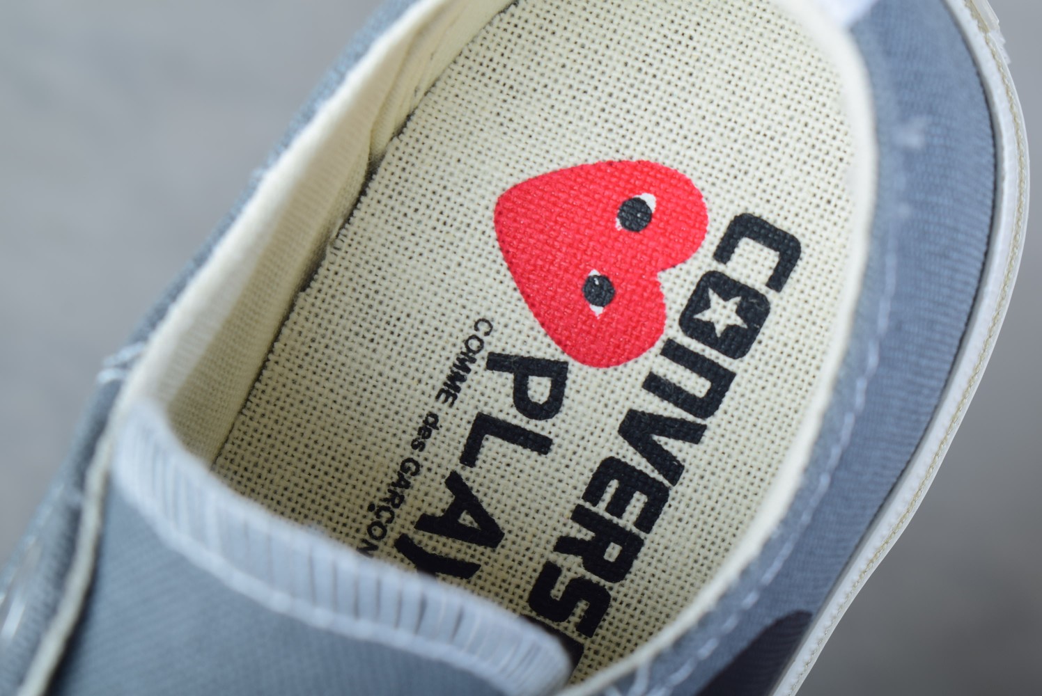 Converse Chuck Taylor All-Star 70s Ox Comme des Garcons PLAY Grey - vstockx