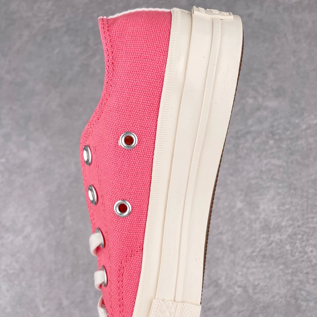 Converse Chuck Taylor All-Star 70s Ox Comme des Garcons Play Bright Pink - vstockx