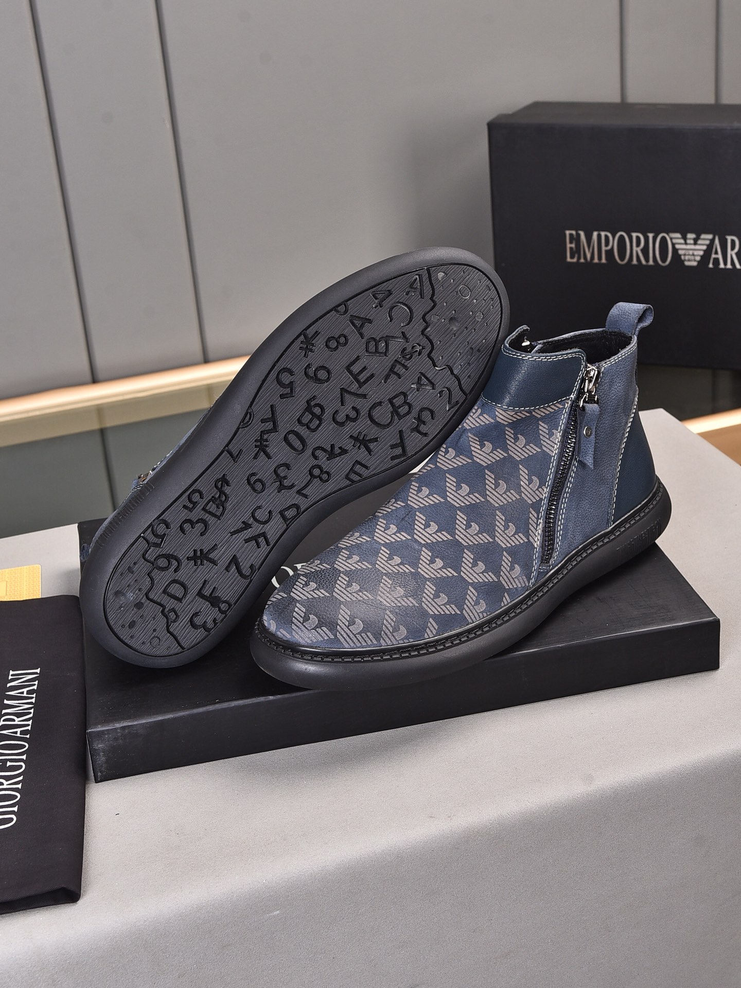 Armani High Top Sneaker 4 - vstockx