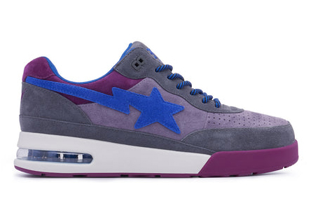 A Bathing Ape Road Sta Premium Suede Purple Blue - vstockx