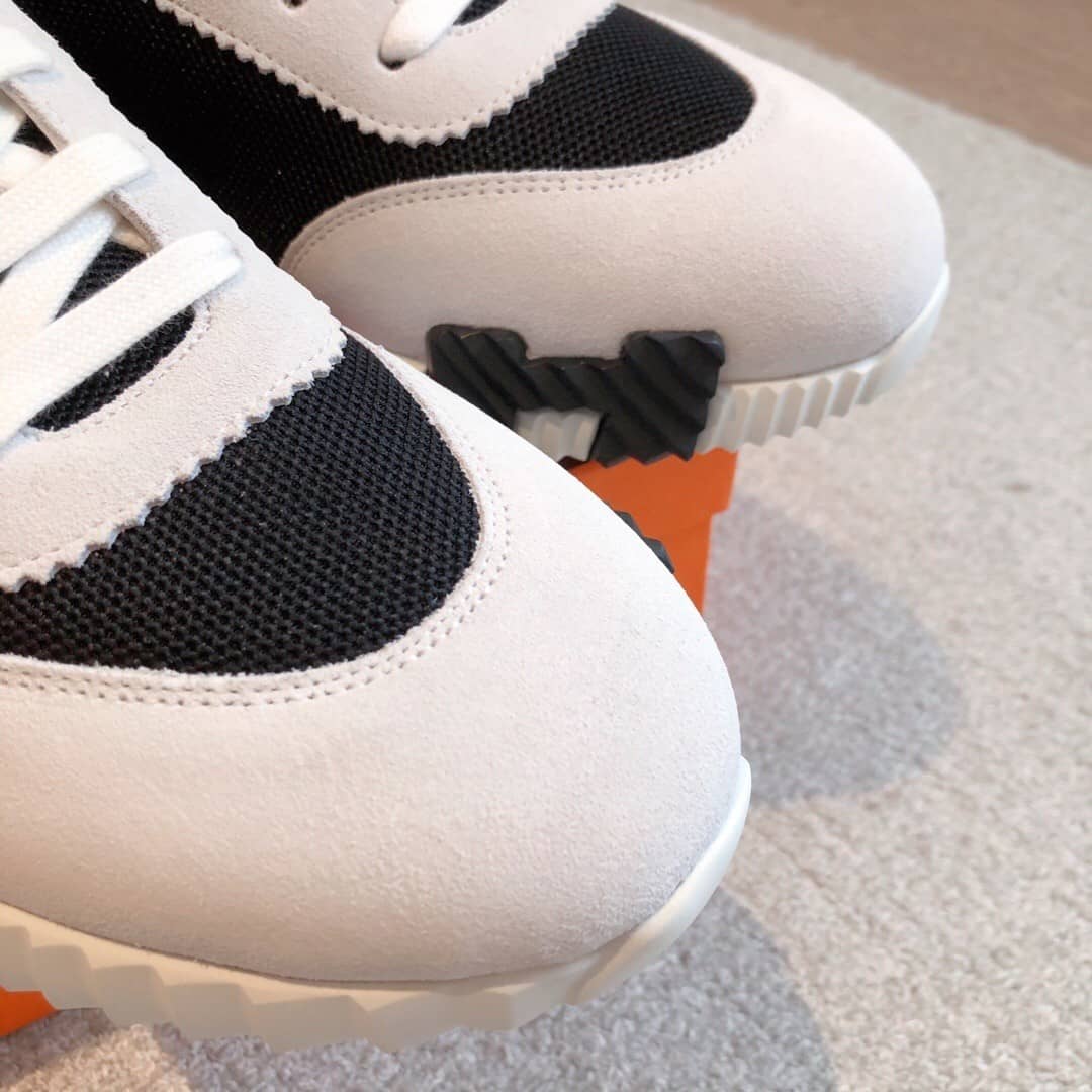 Hermes Bouncing sneaker Black White Orange - vstockx