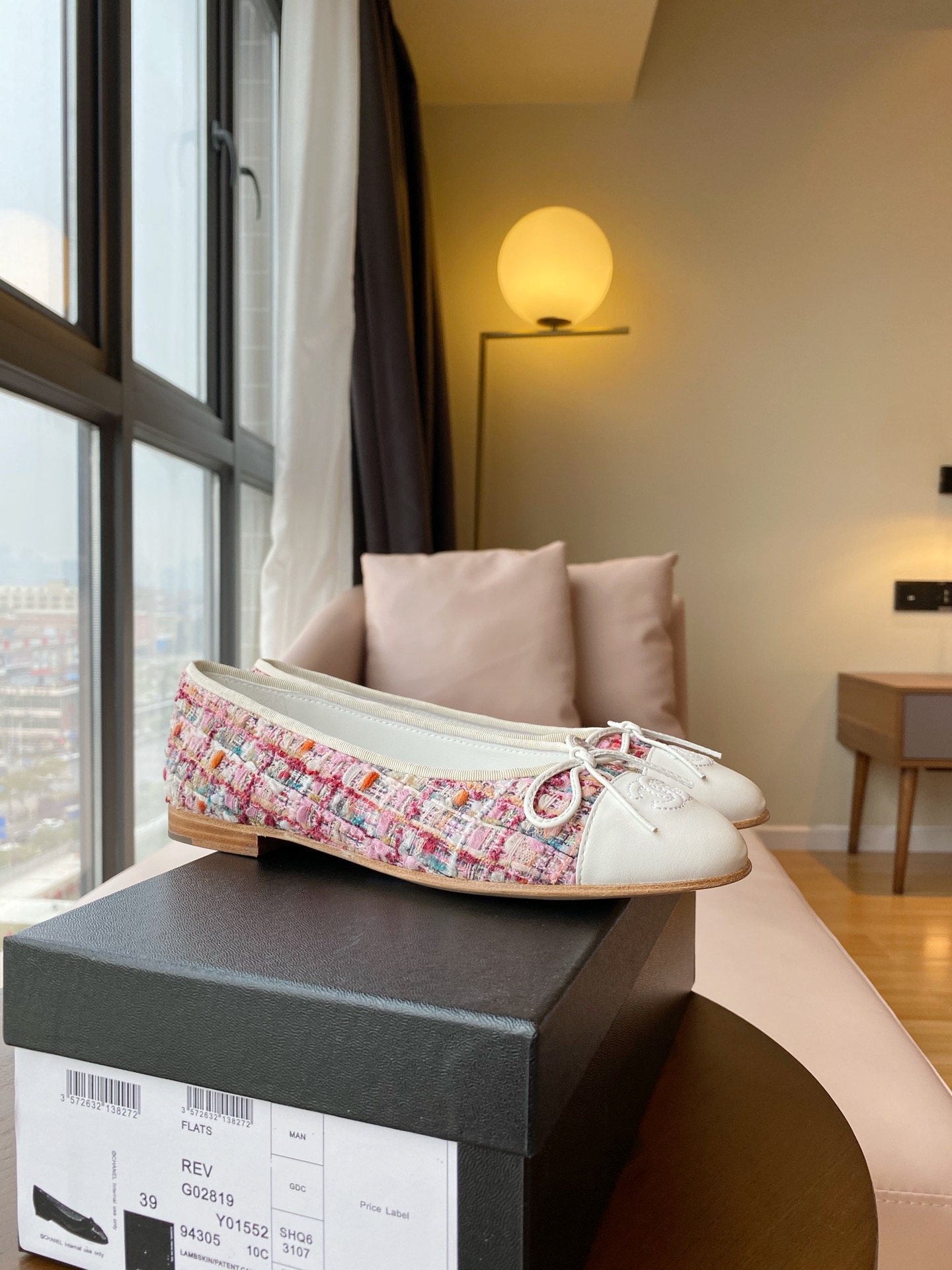 Chanel Ballerinas Fabric & Grosgrain 19 - vstockx