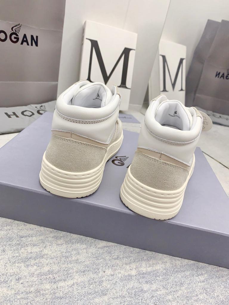 High Top Hogan H630 Silver Ivory - vstockx