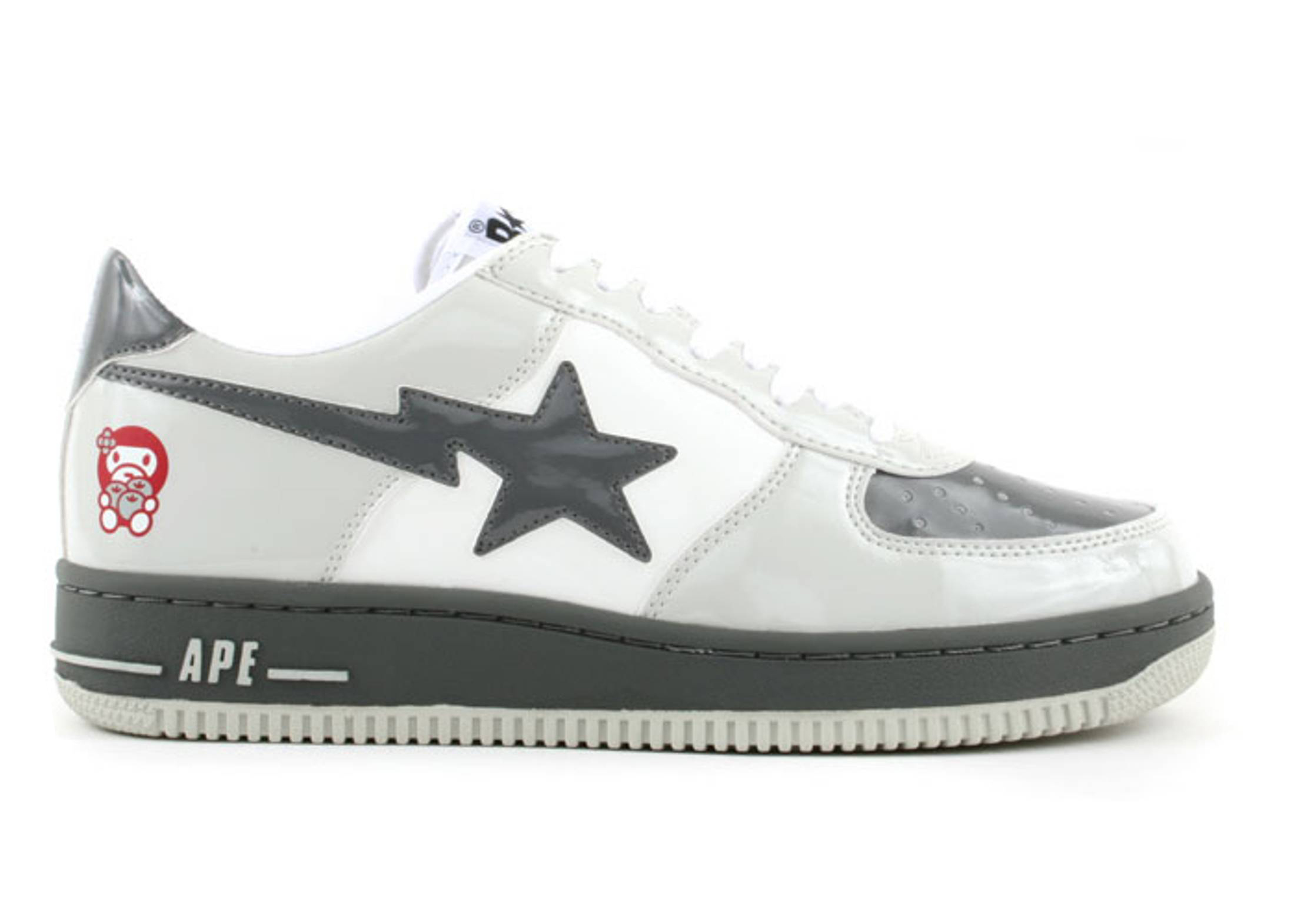 A Bathing Ape Bape Sta Low Baby Milo Grey - vstockx