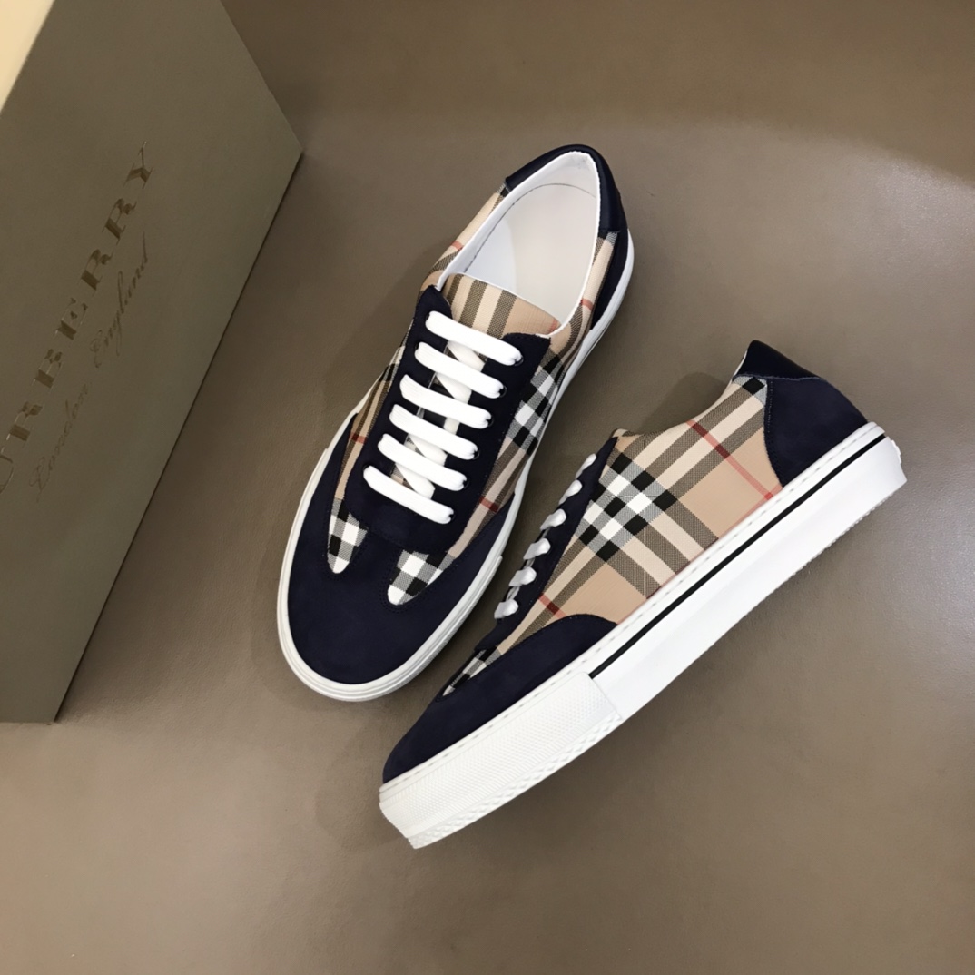 Burberry Perforated Check Sneaker 53 - vstockx