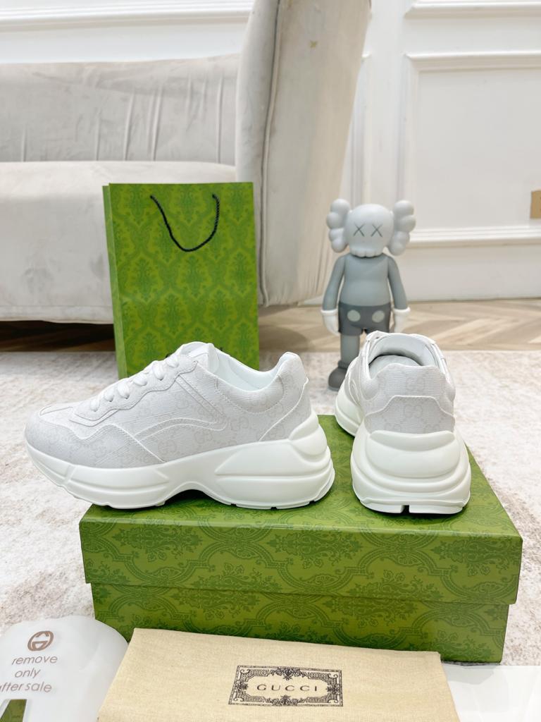 Gucci Rhyton White GG Supreme Canvas - vstockx