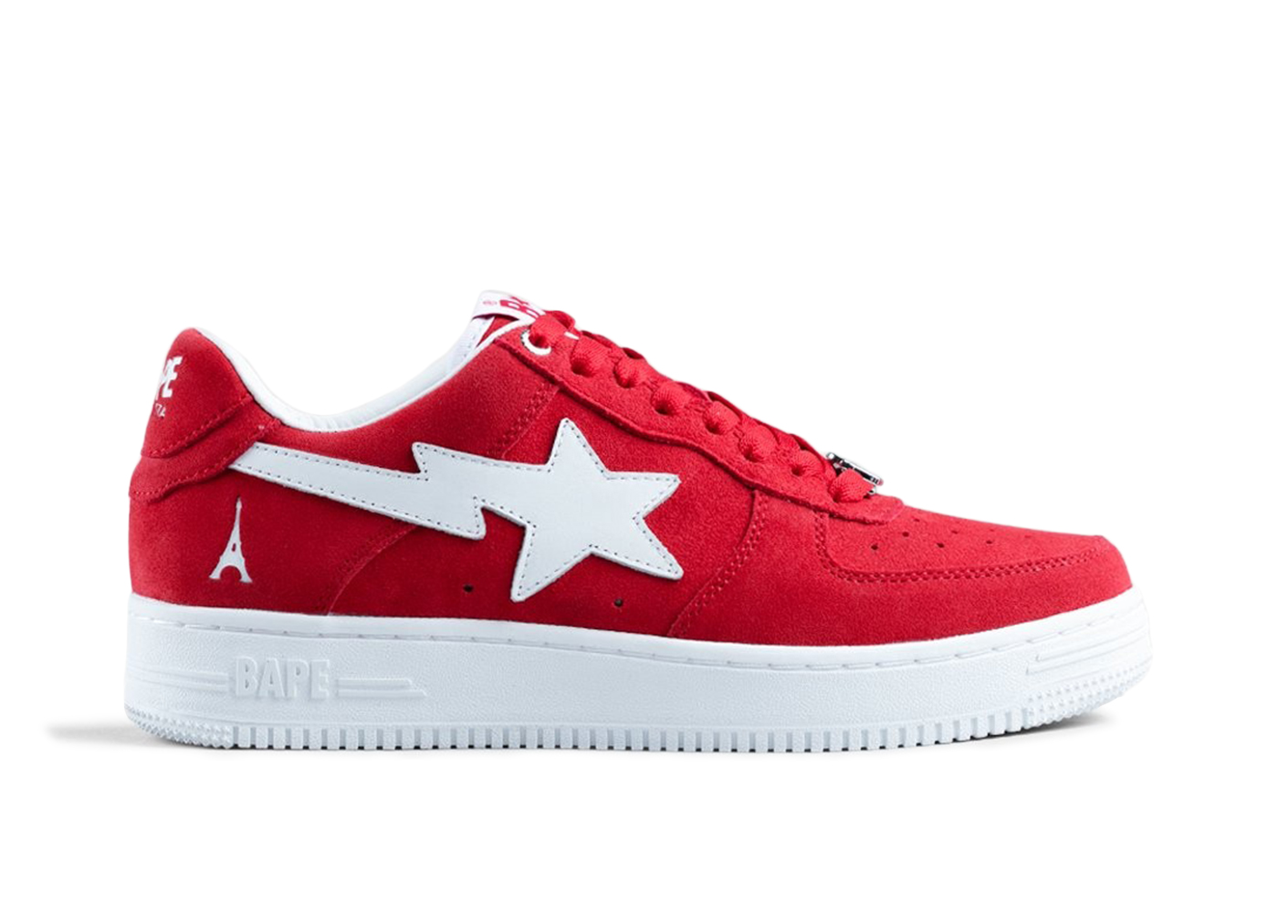 A Bathing Ape Bape Sta Low Highsnobiety Not In Paris Red - vstockx