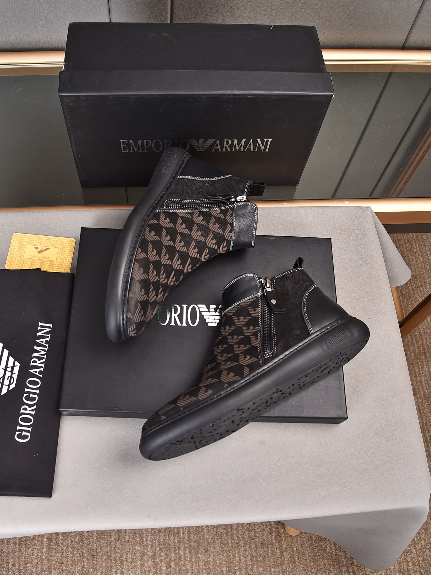 Armani High Top Sneaker 3 - vstockx