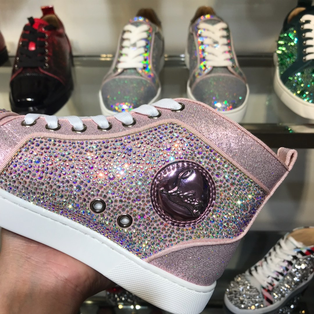 Christian Louboutin Louis Junior Spikes Orlato Flat Sneakers 45 - vstockx