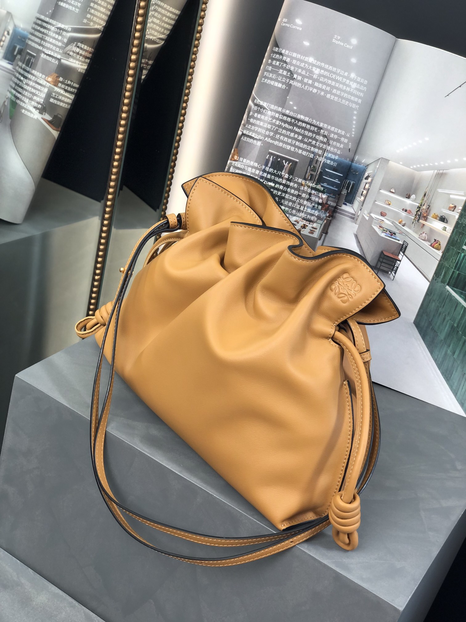 Handbags LOEWE mini flamenco clutch size:22.5-18-9 cm - vstockx