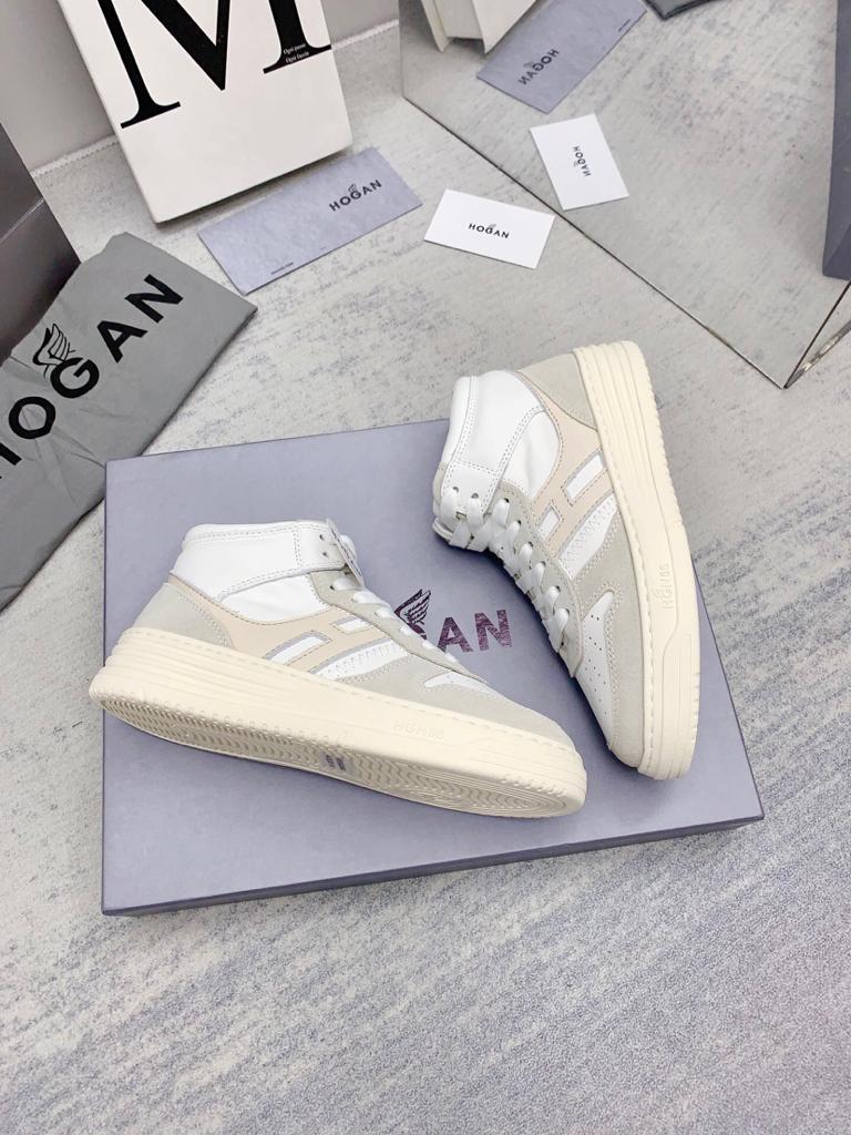High Top Hogan H630 Silver Ivory - vstockx
