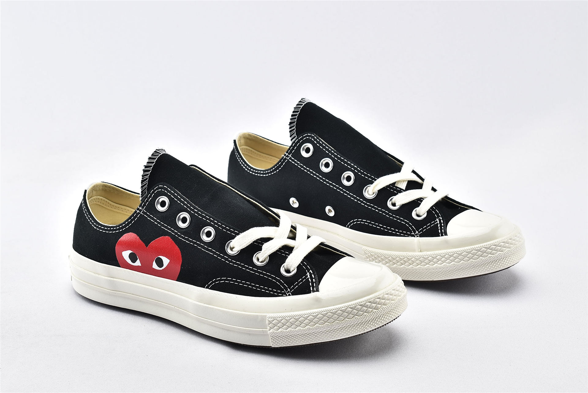 Converse Chuck Taylor All-Star 70s Ox Comme des Garcons PLAY Black - vstockx