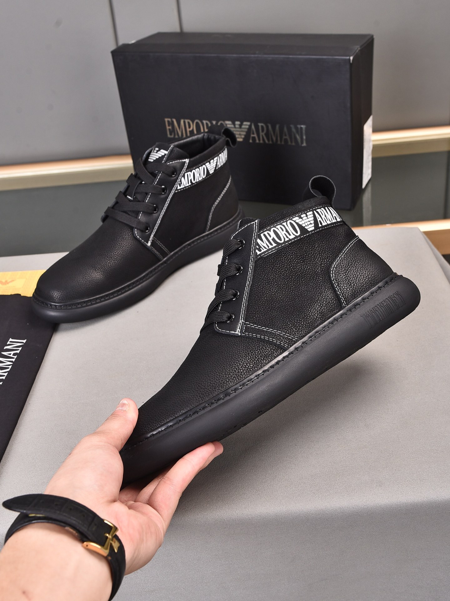 Armani High Top Sneaker 5 - vstockx