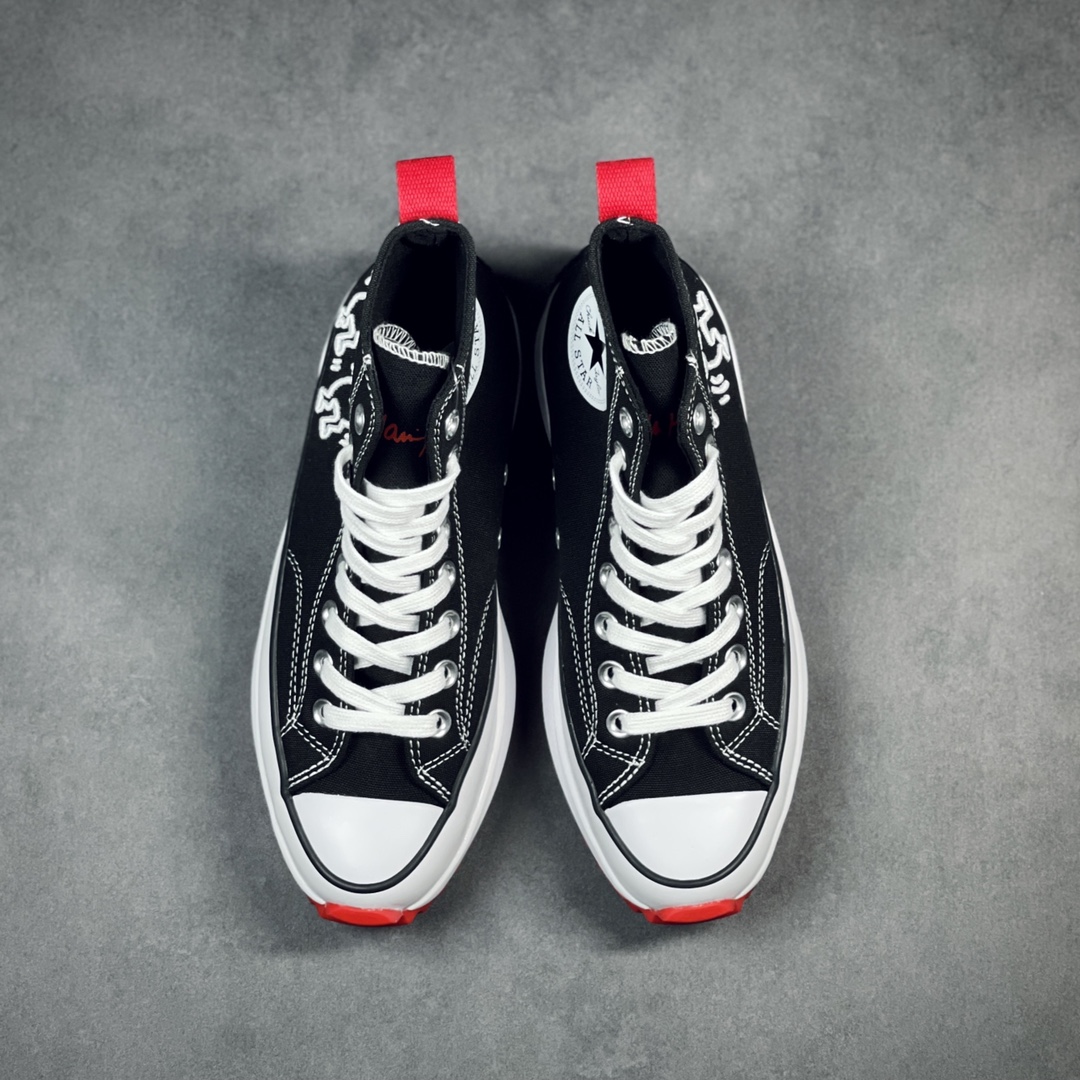 Converse Run Star Hike Hi Keith Haring Black - vstockx