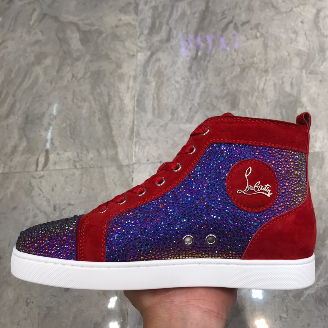 Christian Louboutin Louis Junior Spikes Orlato Flat Sneakers 37 - vstockx