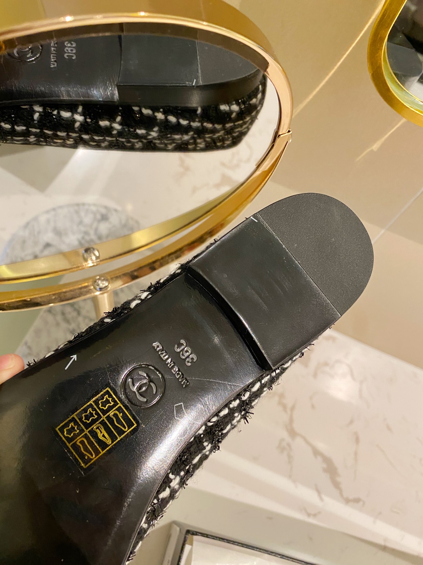 Chanel Ballerinas Fabric & Grosgrain 22 - vstockx