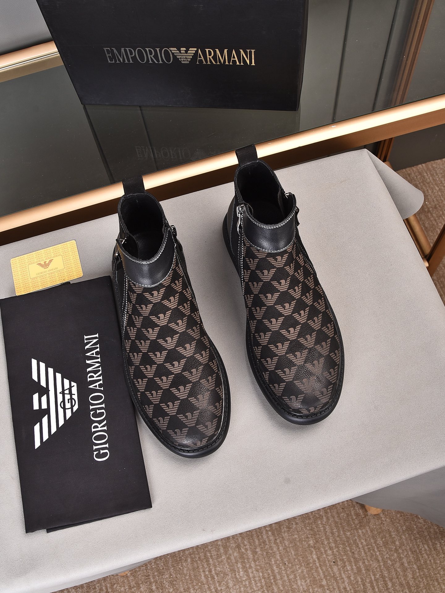 Armani High Top Sneaker 3 - vstockx