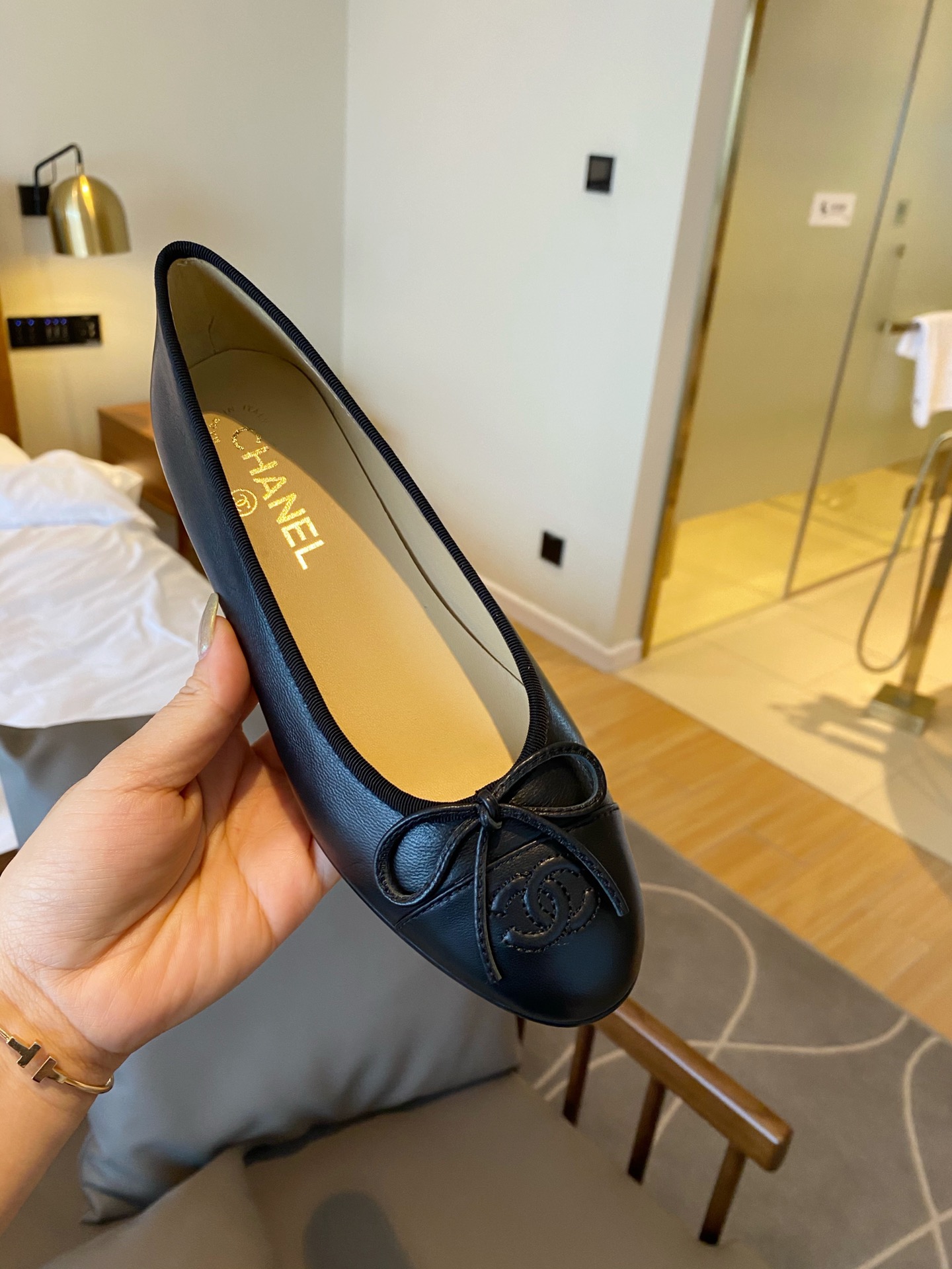 Chanel Ballerinas Fabric & Grosgrain 1 - vstockx