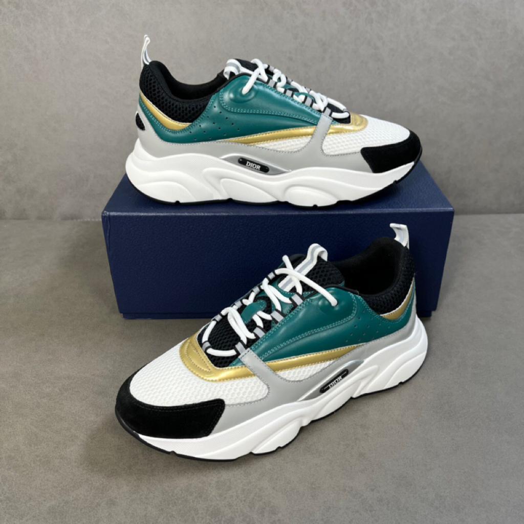 Dior B22 White Black Green Gold - vstockx