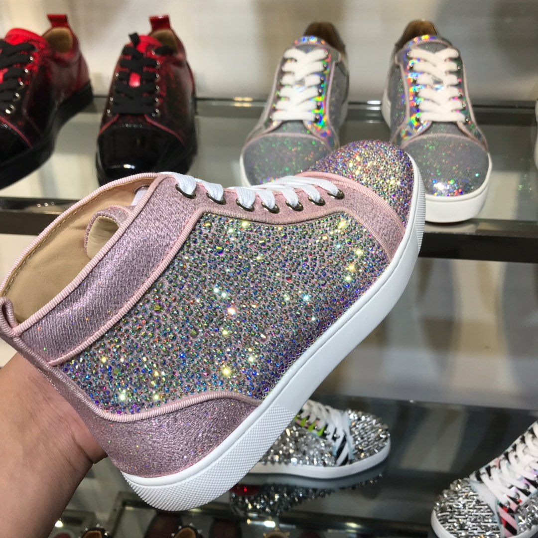 Christian Louboutin Louis Junior Spikes Orlato Flat Sneakers 45 - vstockx