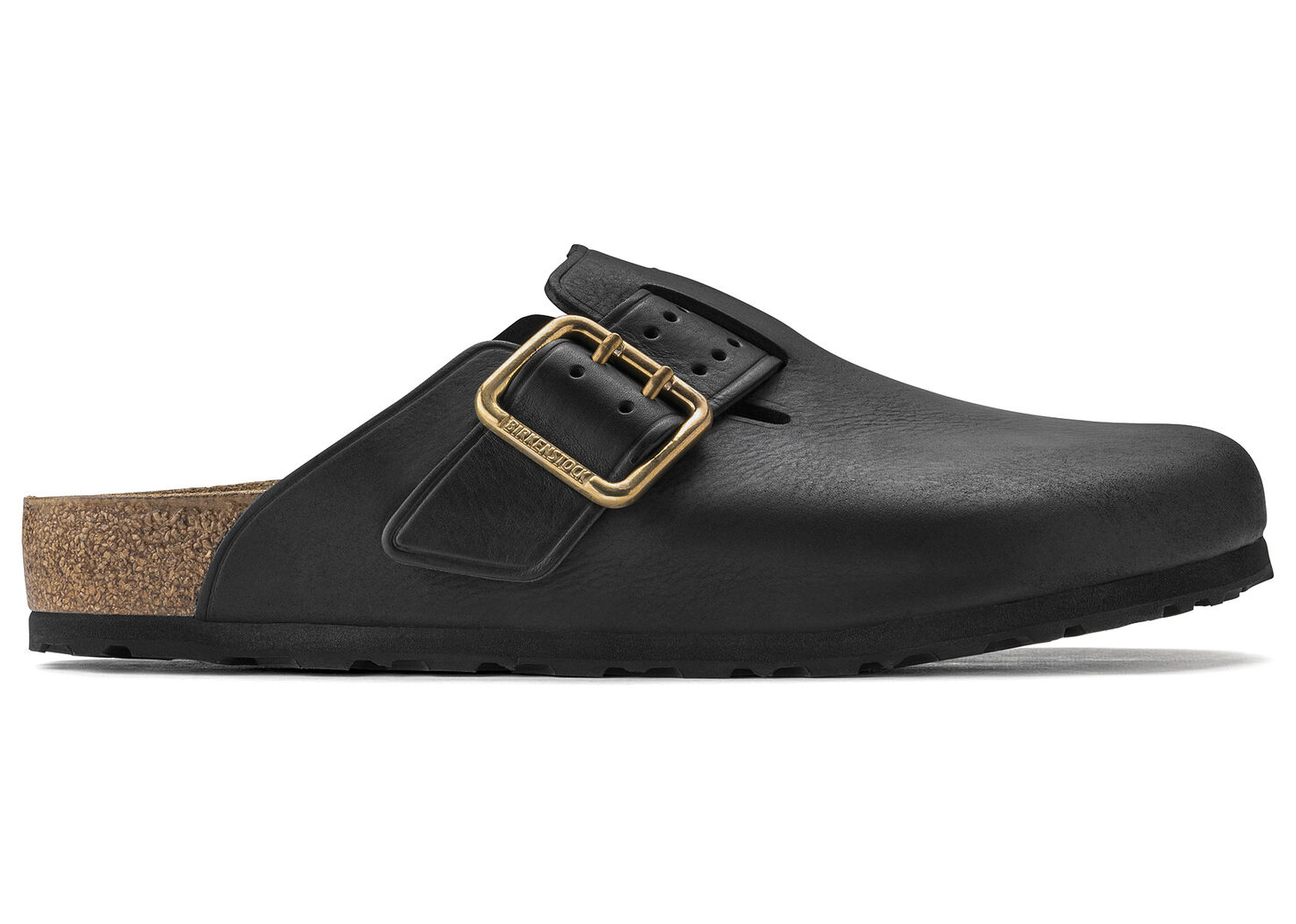 Birkenstock Boston Bold Leather Black - vstockx