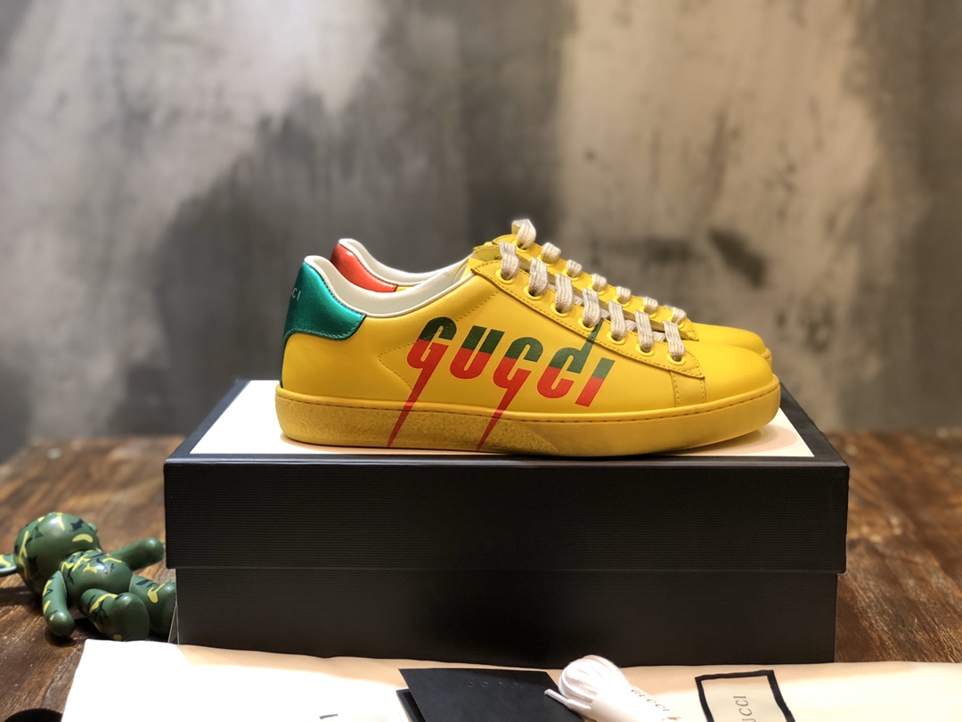 Gucci Ace Blade Yellow - vstockx