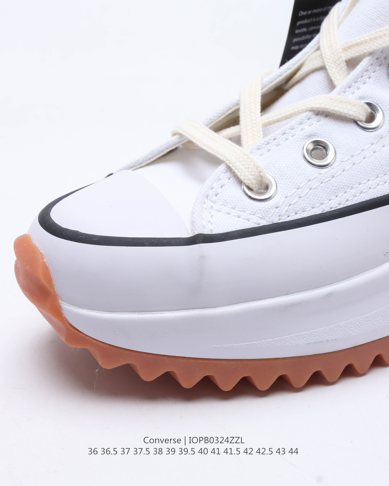 Converse Run Star Hike Hi White Black Gum - vstockx