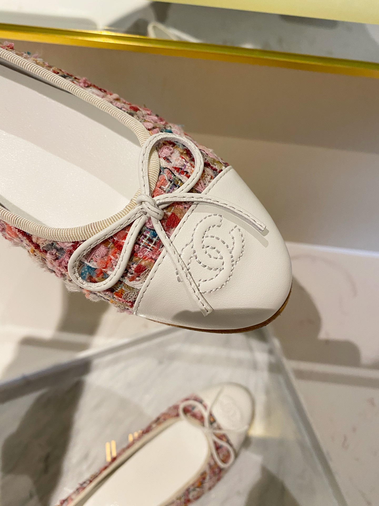 Chanel Ballerinas Fabric & Grosgrain 19 - vstockx