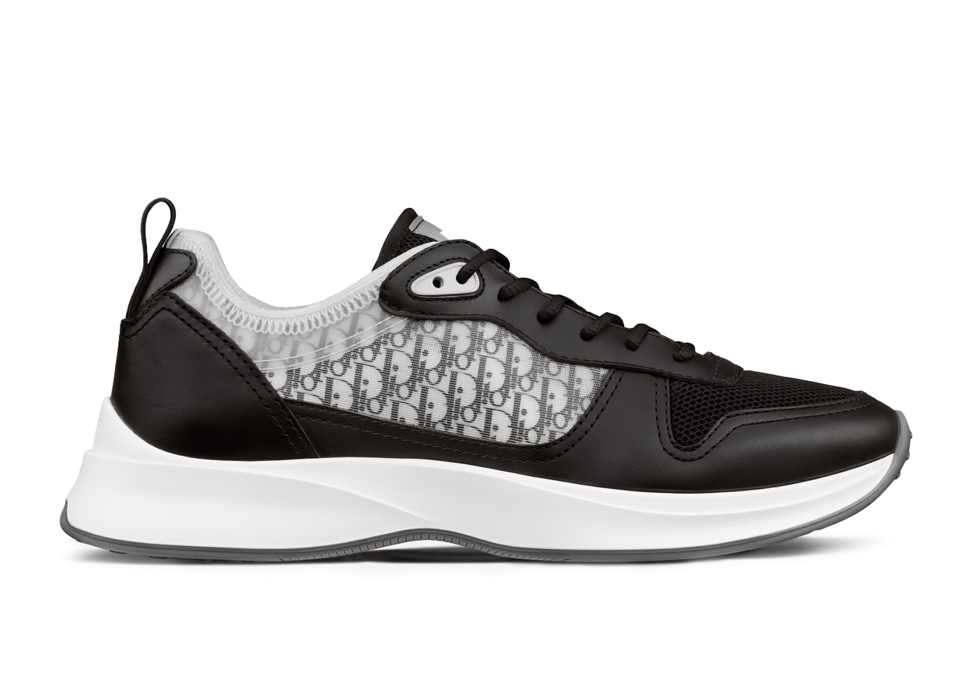 Dior B25 Runner Black Grey Oblique Leather - vstockx