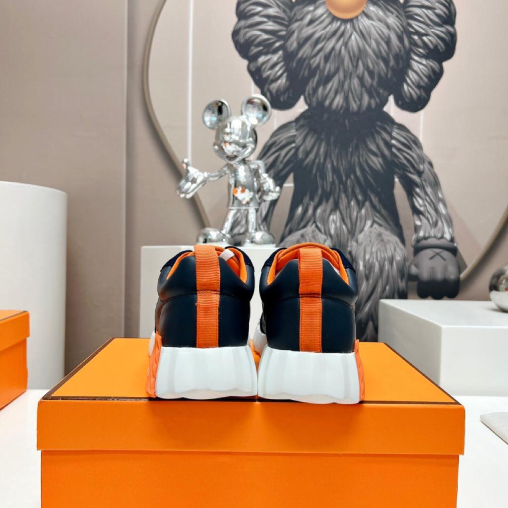 Hermes Bouncing Cowhide Blue Orange - vstockx