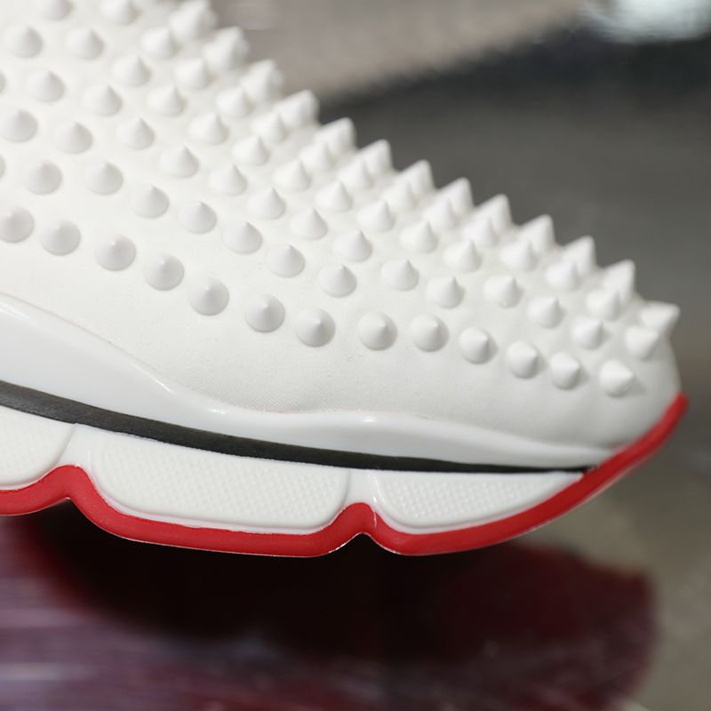 Christian Louboutin Spike Sock Flat Sneakers 6 - vstockx