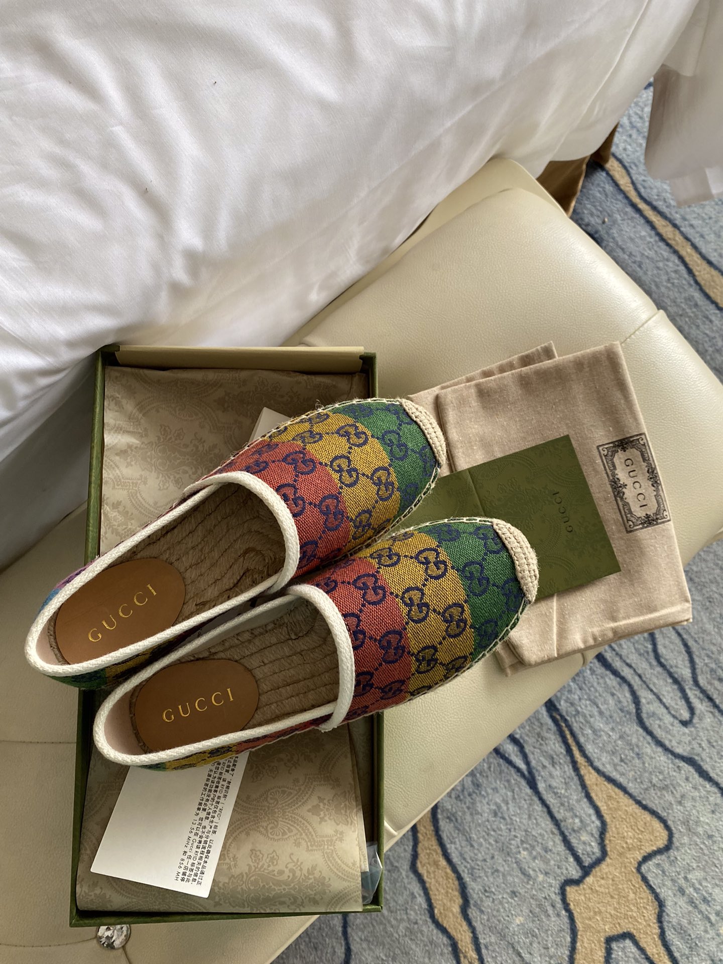 Gucci Leather espadrille with Double G WOMEN 2 - vstockx