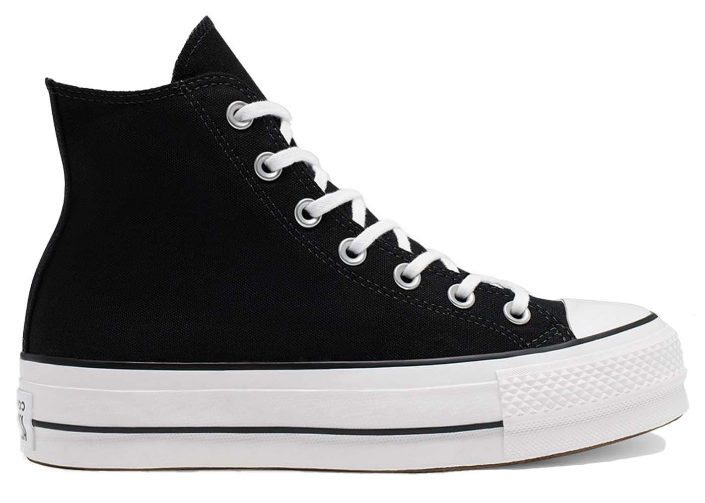 Converse Chuck Taylor All-Star Hi Platform Black White (W) - vstockx