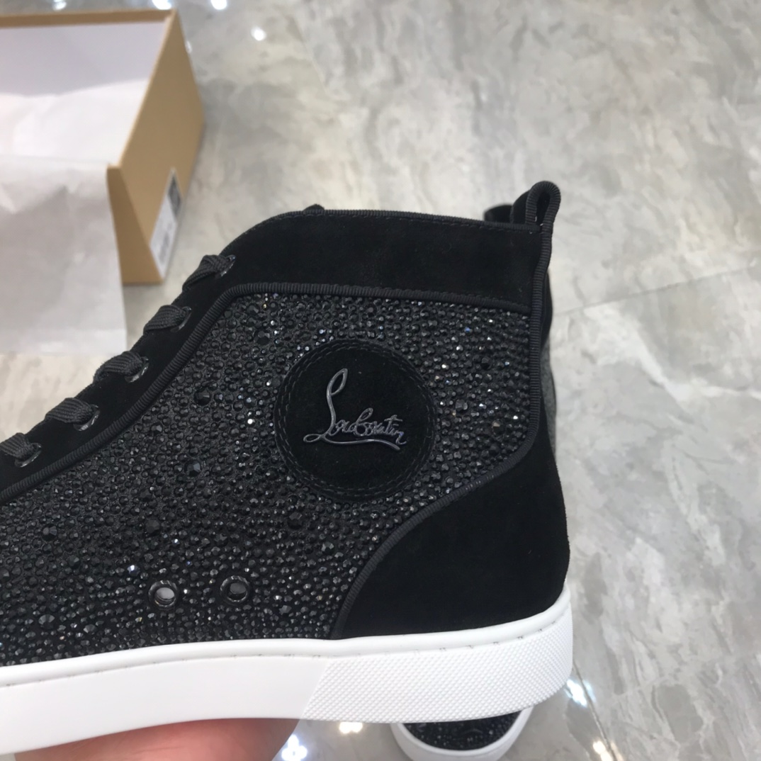 Christian Louboutin Louis Junior Spikes Orlato Flat Sneakers 41 - vstockx