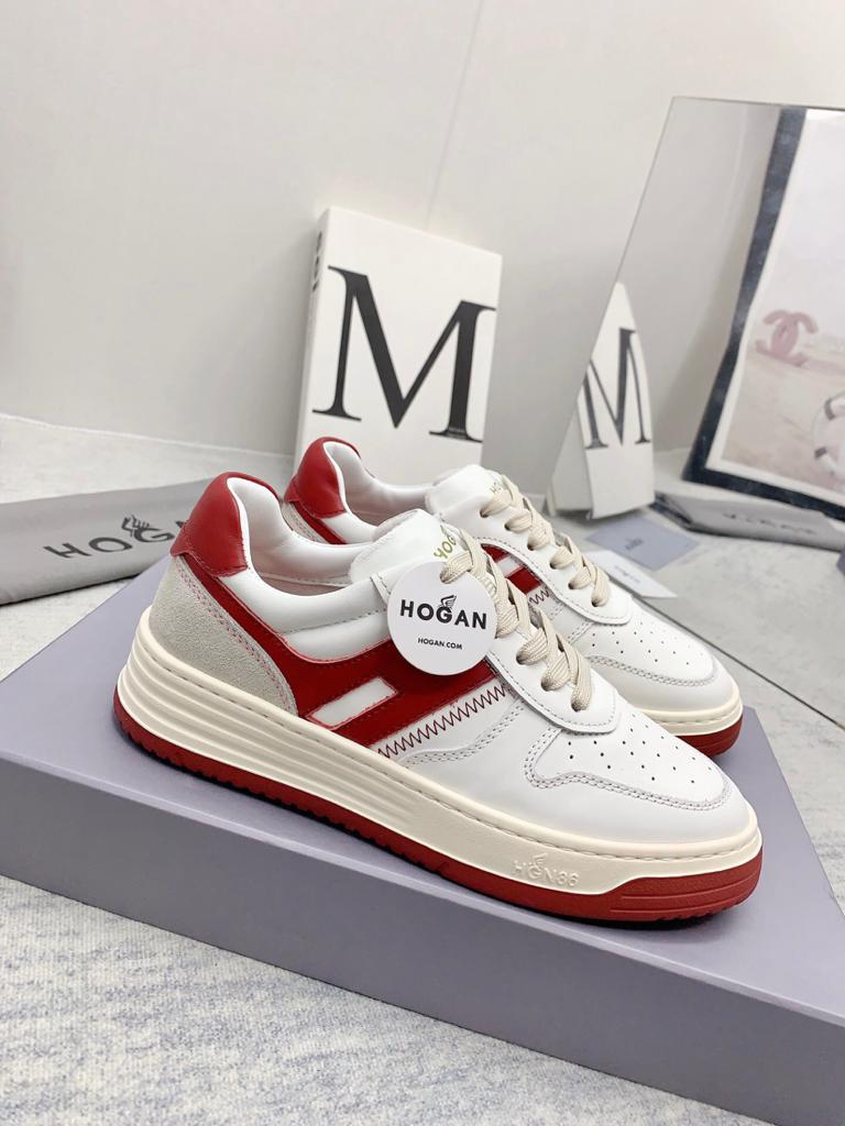 Hogan H630 White Red Grey - vstockx