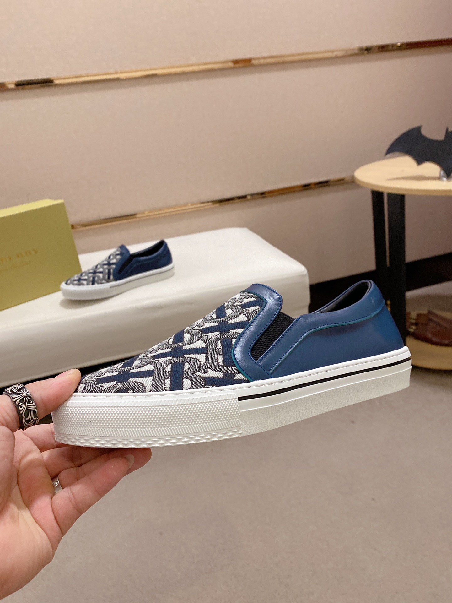 Burberry Perforated Check Sneaker 24 - vstockx